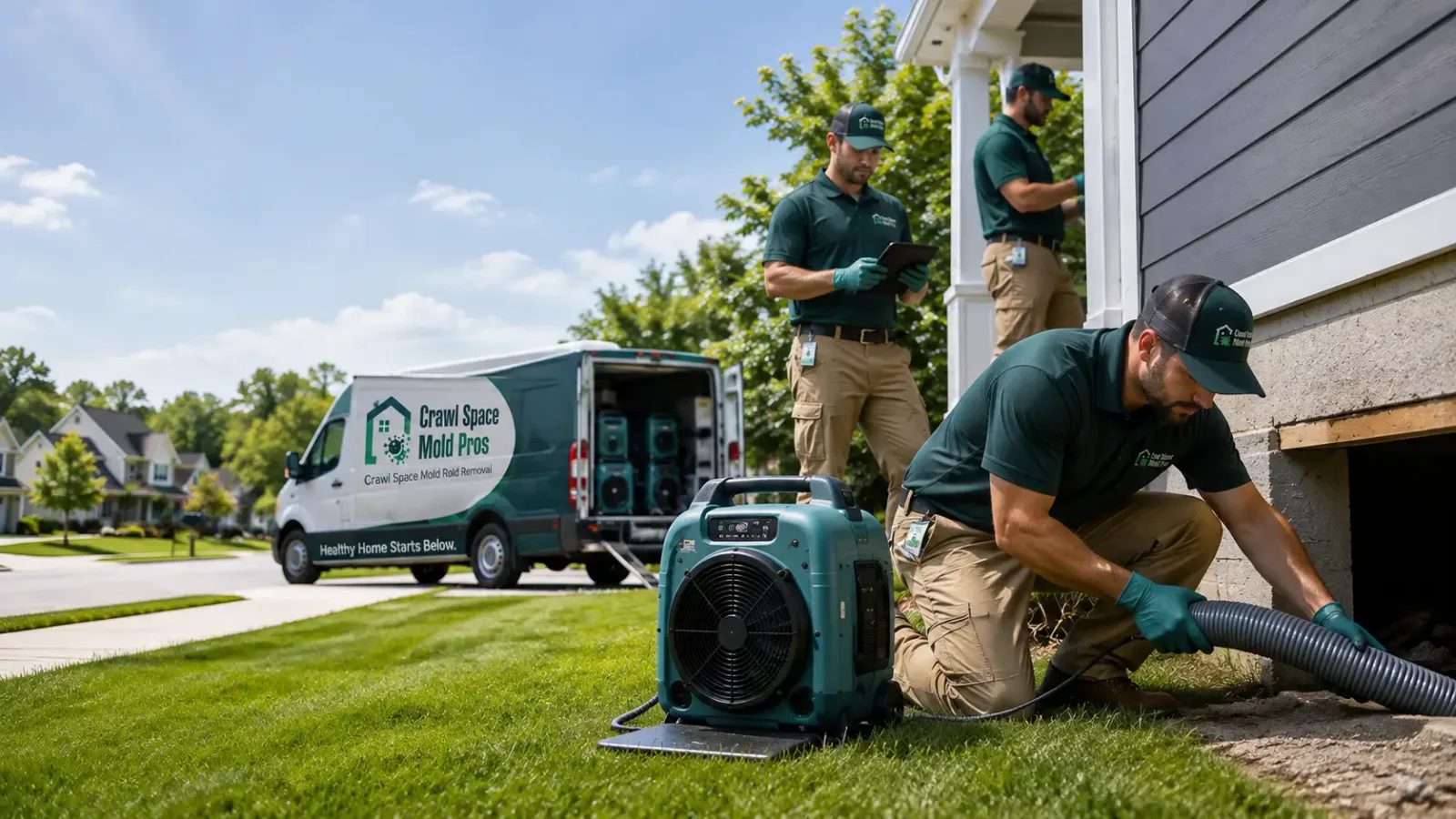 Crawl Space Mold Removal in Parkersburg, IA